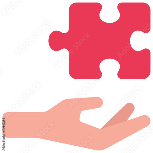 Give Solution Puzzle Piece Icon