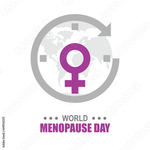 World Menopause Day background.