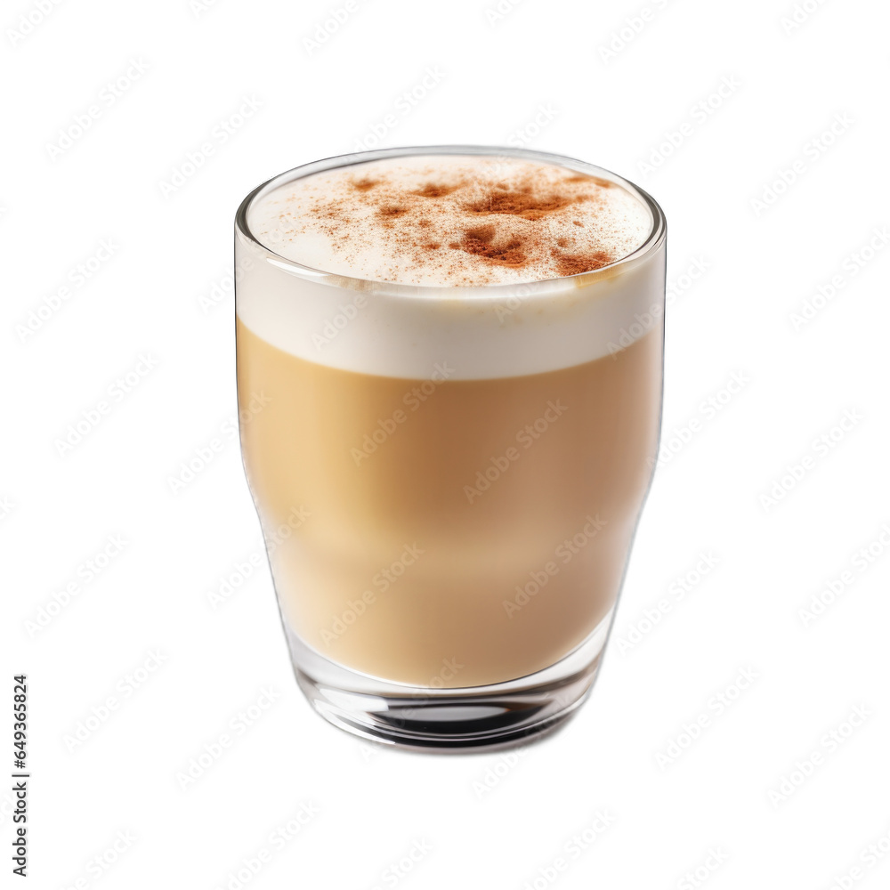 Eggnog Latte with a Twist isolated on transparent background Eggnog Latte with a Twist isolated on transparent background
