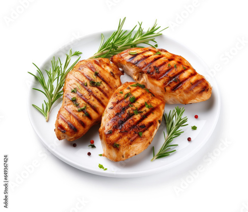 A Plate of Grilled Chicken ...