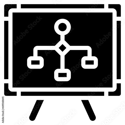 Flowchart Whiteboard Icon