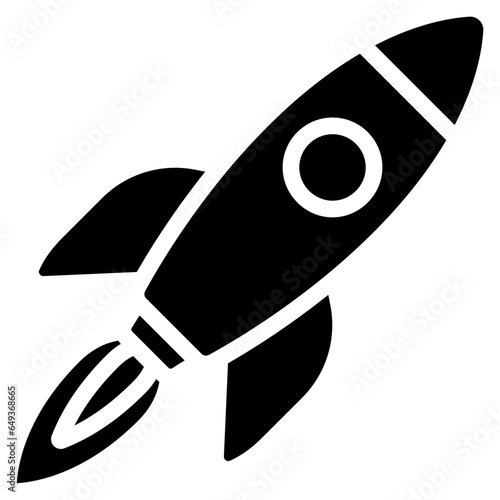 Rocket Ship Launch Icon