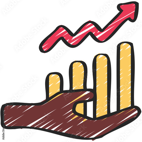 Give Increase Charts Icon