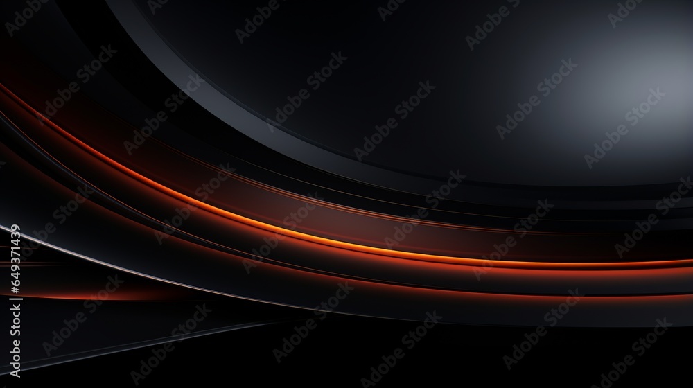 Abstract black orange wave background for banner, landing page, web, wallpaper. Abstract minimal background concept Abstract black orange wave background for banner, landing page, web, wallpaper. Abstract minimal background concept