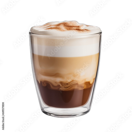 French Vanilla Coffee isolated on transparent background