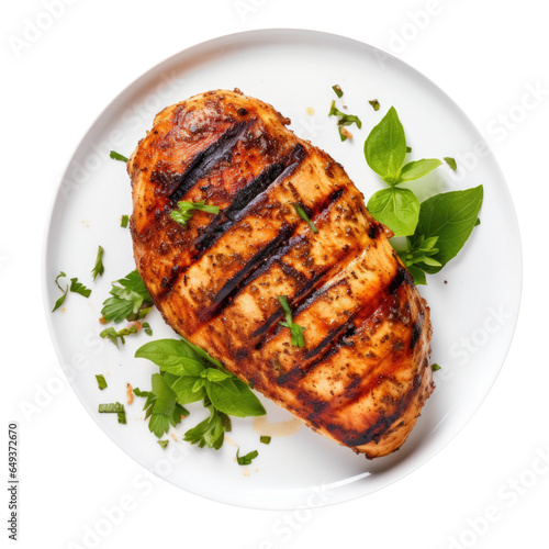 A Plate of Grilled Chicken ...