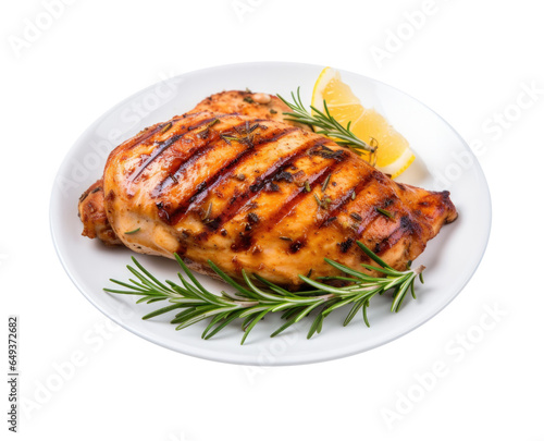 A Plate of Grilled Chicken ...