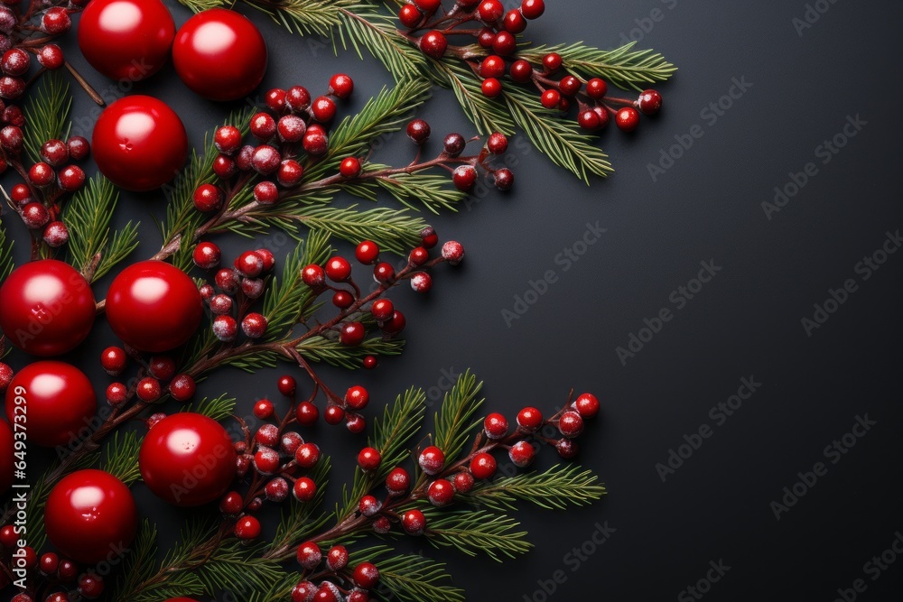 Christmas decoration with copyspace
