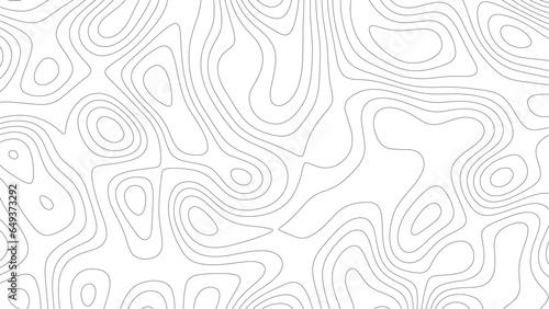 Topo contour map on white background, Topographic contour lines.