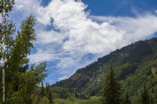 clouds over the mountains