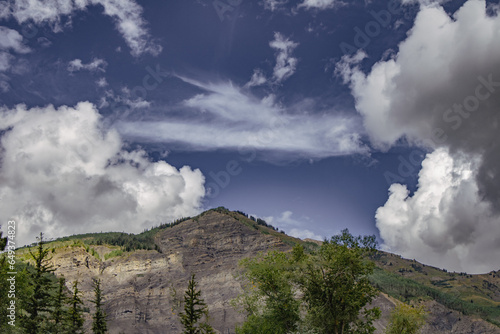 clouds over the mountains