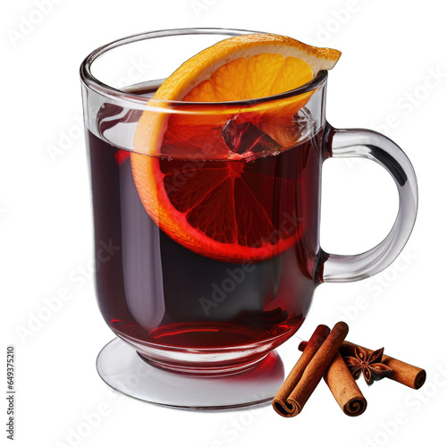 Mulled Wine isolated on transparent background