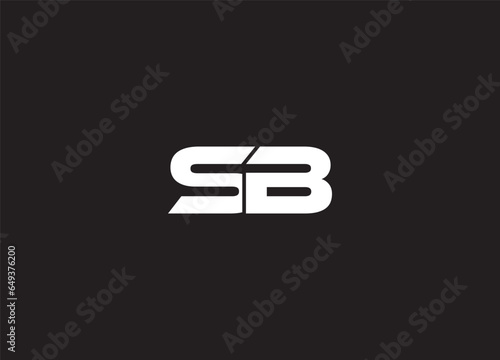 SB initial letter logo design and monogram logo