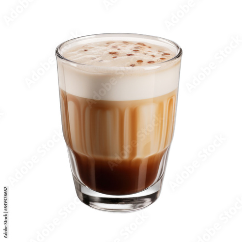 Irish Cream Coffee isolated on transparent background