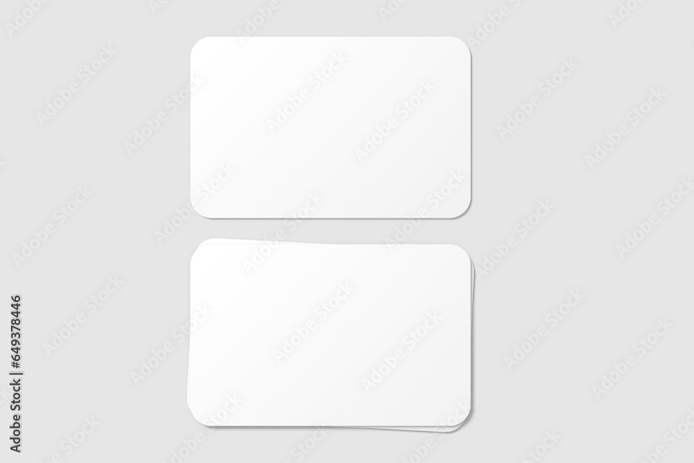 Rounded Business Card Mockup Rounded Business Card Mockup