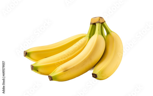Banana fruit isolated on transparent background.