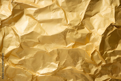 texture with crumpled gold paper