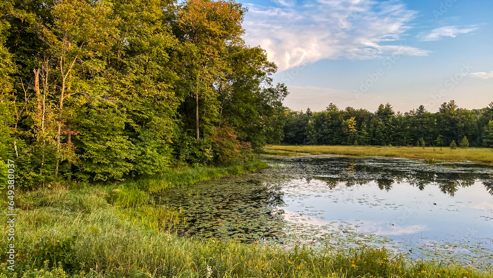 Fototapeta premium Fall Countryside views from Birchwood Wisconsin