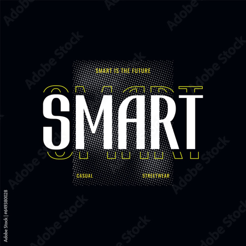 Smart is the future quote simple vintage t shirt