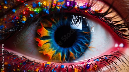 Whipped Blue Shine: Careful Look at a Colorful Eye with a Stunning Iris View