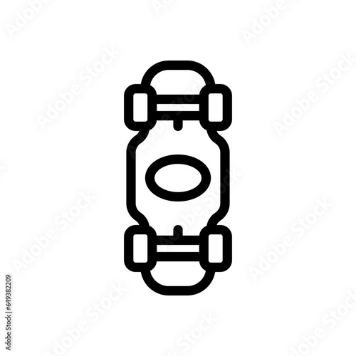 longboard line icon