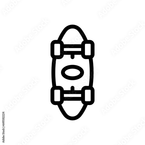 longboard line icon