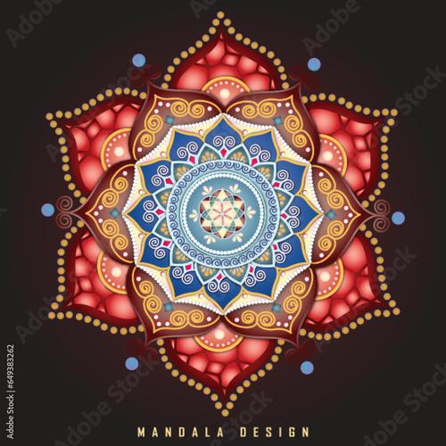 Round pattern mandala design