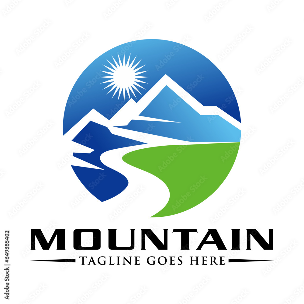 Mountain logo design template vector illustration Mountain logo design template vector illustration
