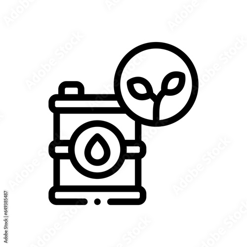 biofuel line icon
