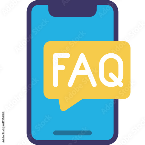 FAQ Message Mobile Icon