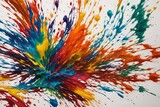 Vibrant Liquid Motion: Abstract Paint Splashing