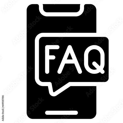 FAQ Message Mobile Icon