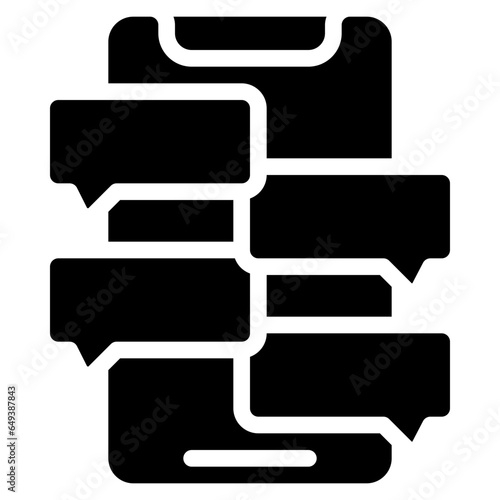 Message Chain Mobile Icon