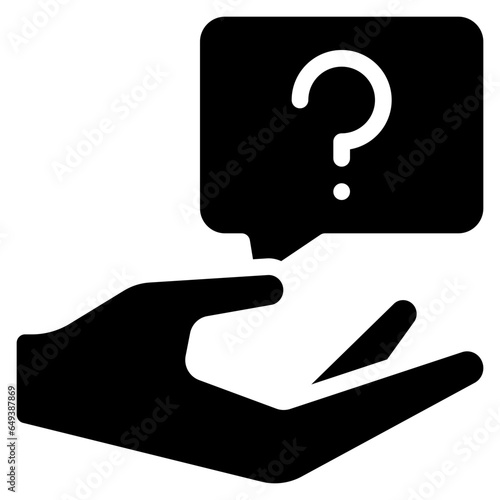 Hand Giving Question Icon