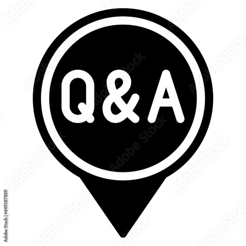 Q And A Location Pin Icon