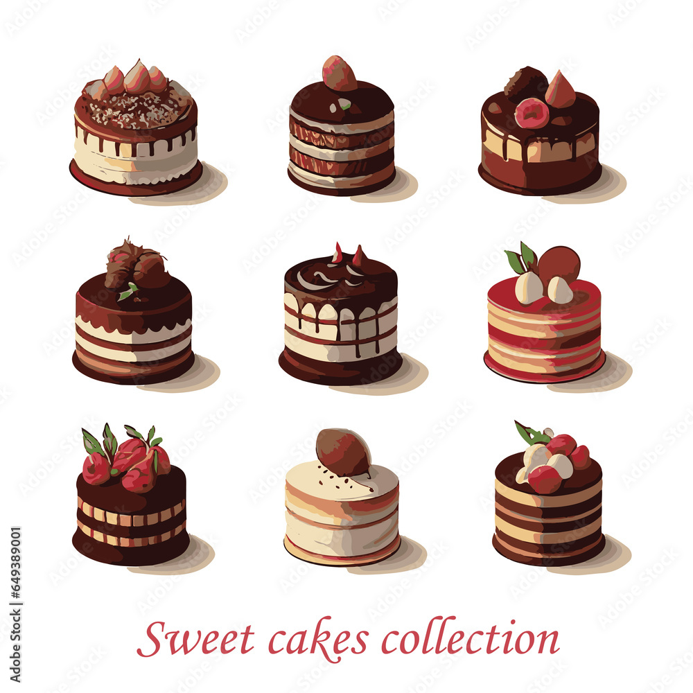 おしゃれでシックなケーキセット