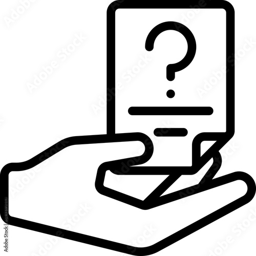 Give Question Document Icon