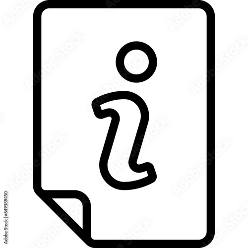 Information Document Icon
