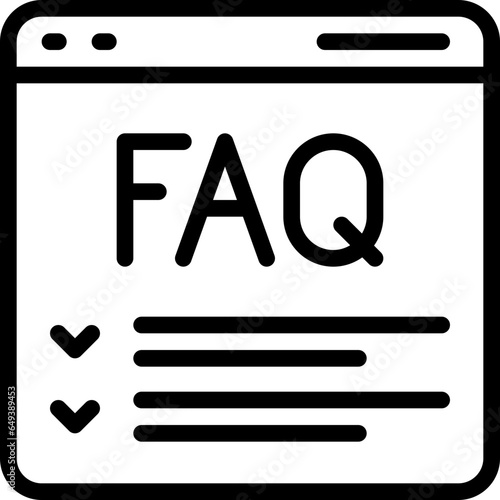 FAQ Website Page Icon