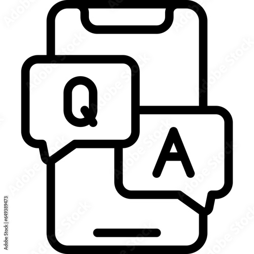 Question And Answer Mobile Icon