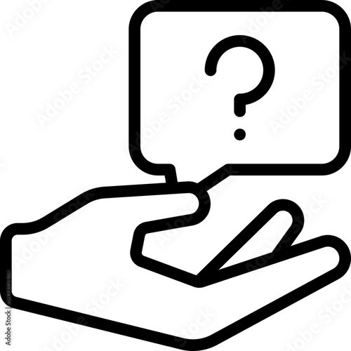 Hand Giving Question Icon