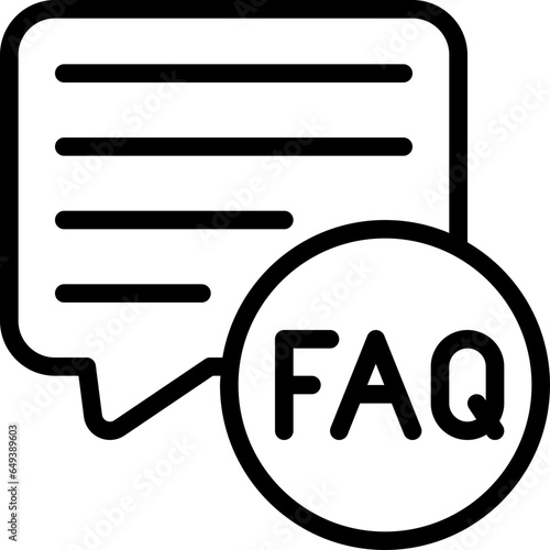 FAQ Message Bubble Icon