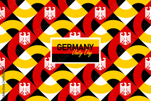 German independence day german unity day german republic day tag der deutschen einheit. deutschland language banner design German independence day germany unity days photo