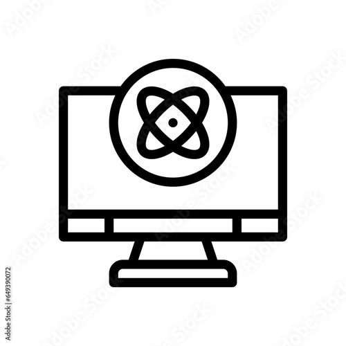 computer line icon