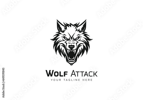 Wolf Attack minimal logo