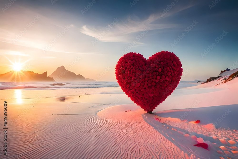 Fototapeta premium heart in the sky