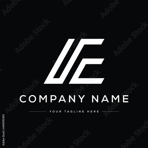 Monogram Letter AE Logo Design Vector
