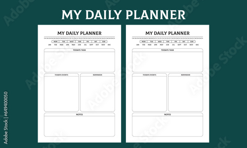 Daily Planner Design 2024 (ID: 649400050)