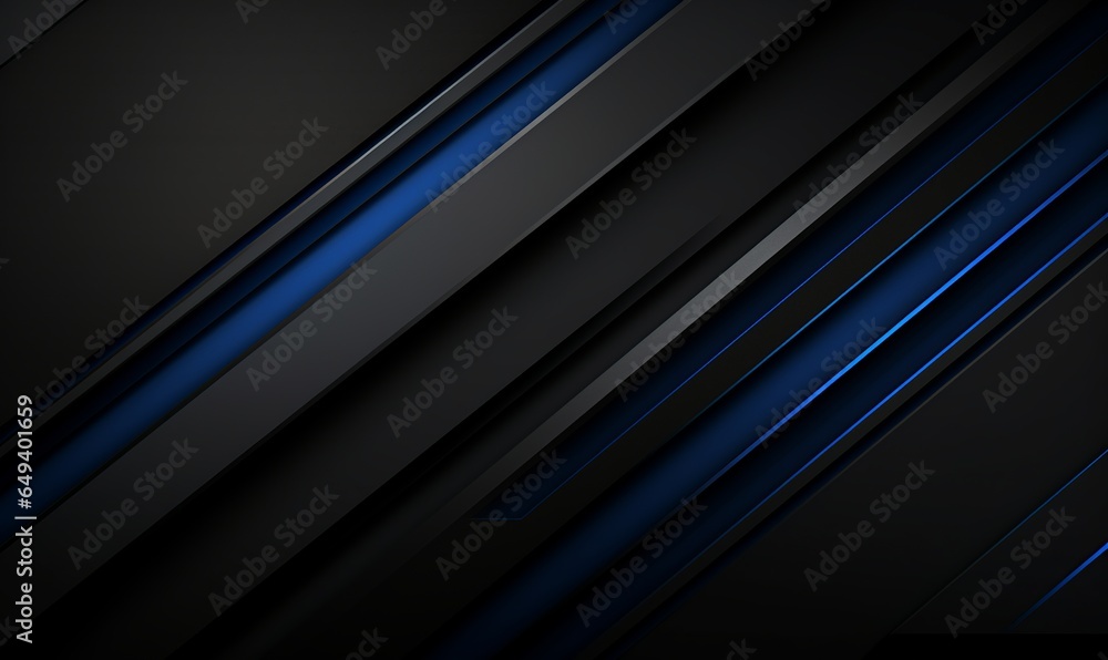 A black and blue background with a minimalist approach, 3D elements, and shadow effects, perfect for product presentations with ample copy space. A black and blue background with a minimalist approach, 3D elements, and shadow effects, perfect for product presentations with ample copy space.
