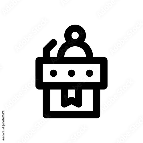 politics line icon